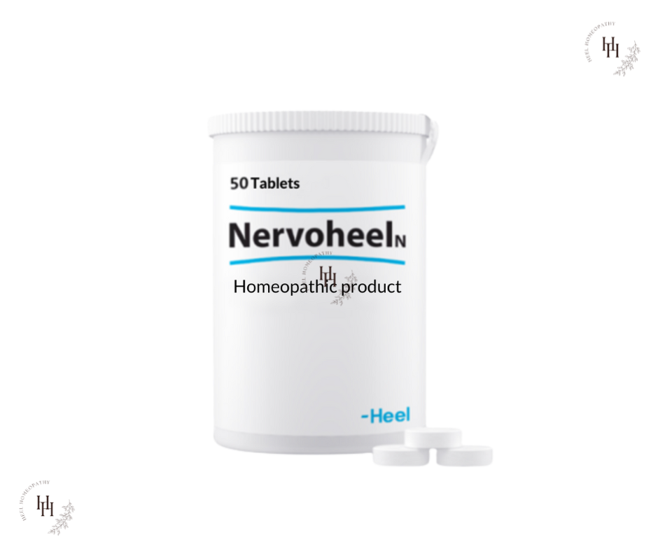 Nervoheel N HEEL Homeopathic Solution for Nervousness Overactive Mind 50 Tablets 5 PACK