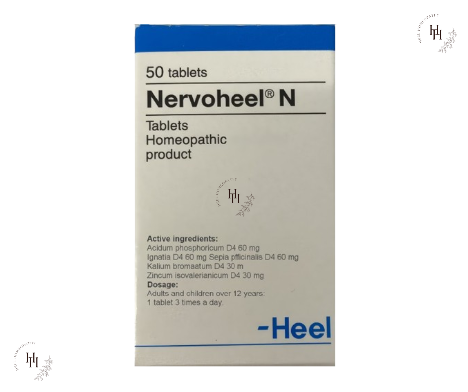 Nervoheel N HEEL Homeopathic Solution for Nervousness Overactive Mind 50 Tablets 5 PACK